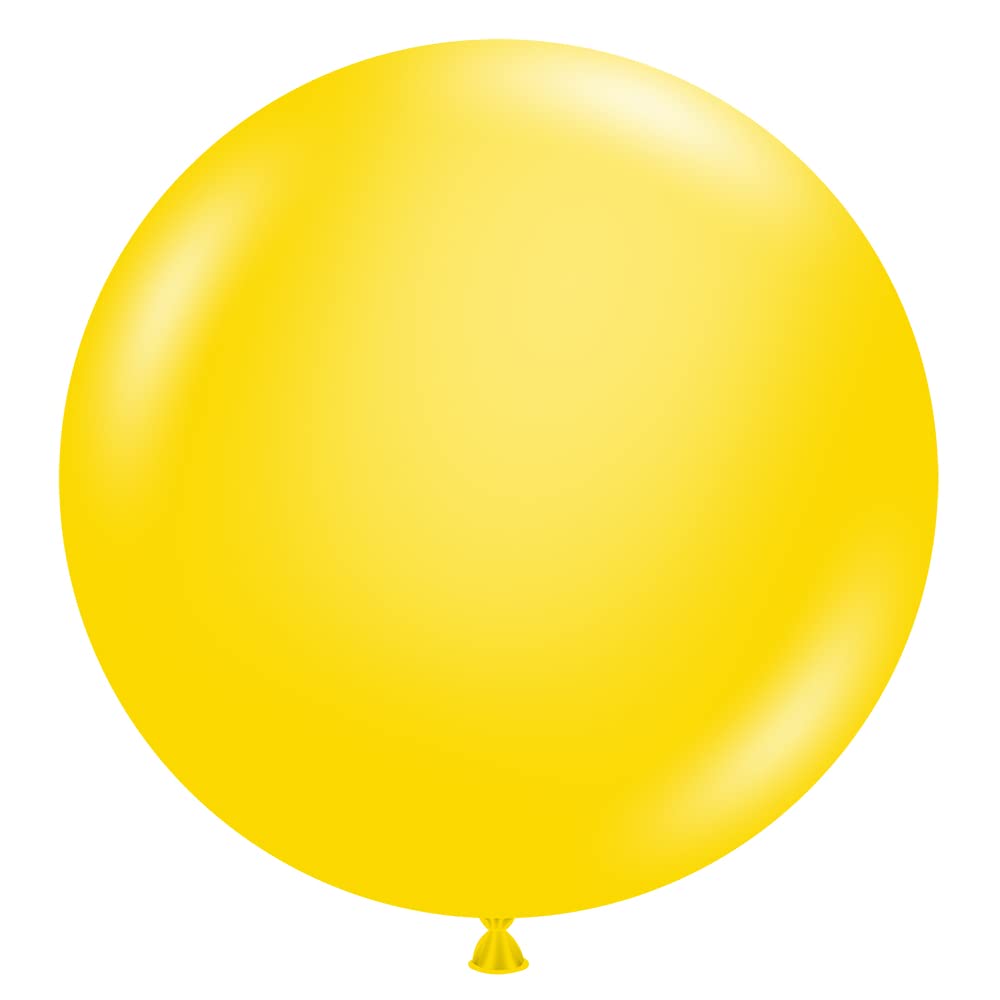 Tuf-Tex 24" Yellow Latex Balloons