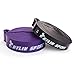KYLIN SPORT Boucle Bande Elastique de Résistance Latex pour Musculation Etirement Récupération Yoga Pilates Kinésithérapie Culturisme Salle de Gym Domicile pour Homme et Femme (Noir+Violet)