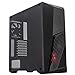Cooler Master MasterBox K501L - Caja Ordenador PC ATX con Ventilación Angulada, Iluminación LED en Rojo, Panel Lateral Transparente, Configuraciones Flujo de Aire Flexibles