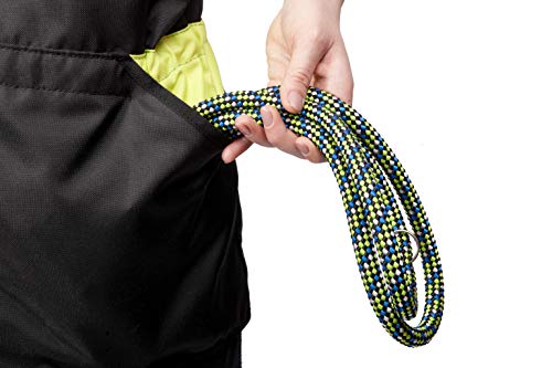 Dingo Hundetrainingsweste für Sport, Agility, Apportieren, Gehorsam, Wasserdicht, Viele Taschen für Spielzeug und Snacks, 2-Wege-Reißverschluss, Kordelzug an der Taille Grün Große XL 16413-2