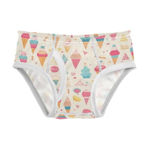 KLL Ice Cream Stripe Little Boys Soft Underwear Briefs Breathable Undies