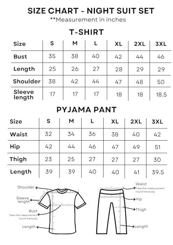 Image of Women's Premium Cotton Print Night Suits - Comfortable & Stylish Pajama Set with Pockets