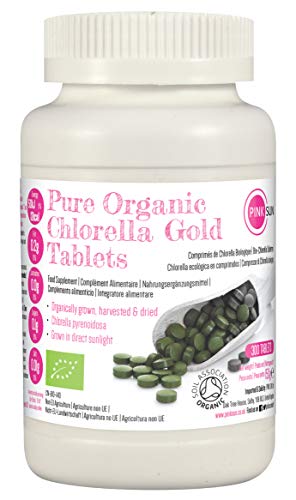 PINK SUN Organic Chlorella Tablets 500mg - 300 Tabs