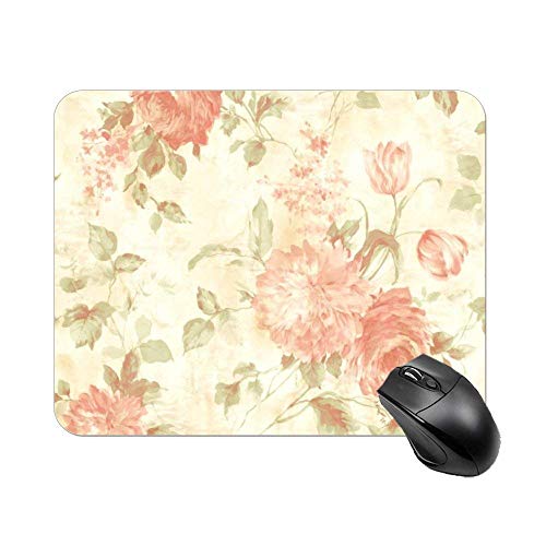 Preisvergleich Produktbild Pink floral, Rutschfestes mousepad auf gummibasis, Bürobedarf mauspad, Mausmatte
