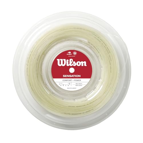 Wilson(ウイルソン) テニス ストリング ガット マルチ・フィラメント SENSATION 16(センセーション16) 200M REEL ナチュラル WRZ911000（Amazon）