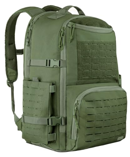 Mochila Commander 2.0, 50 Litros, 7 Bolsos, Resistente à Água (Verde)