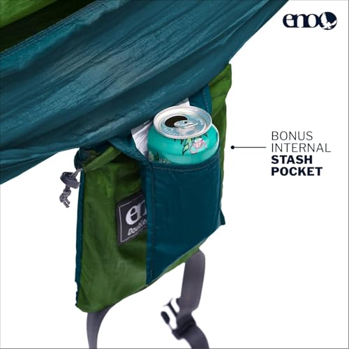 Image of ENO, Eagles Nest Outfitters DoubleNest Lightweight Camping Hammock, 1 to 2 Person, Special Edition Colors, ATC