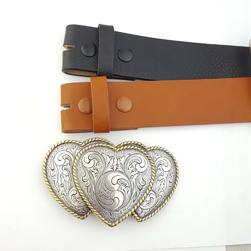Western-Inspired Triple Heart buckle belt2