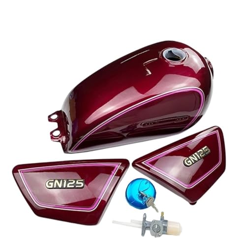 Réservoir carburant moto anti-fuite avec interrupteur et caches pour réparer GN125 HJ125