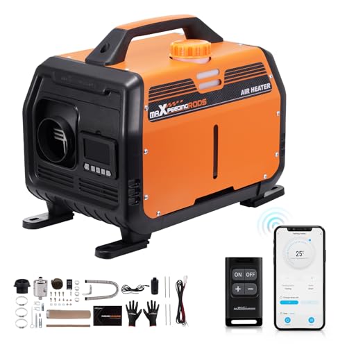 MaXpeedingrods 12V 5KW Portable Diesel Heater with Bluetooth Control