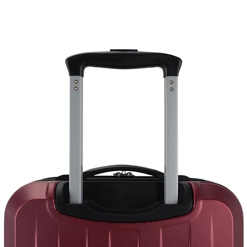 Elite Luggage Expandable Hardside Spinner Luggage, Burgundy, Carry-on 21-Inch - Image 5