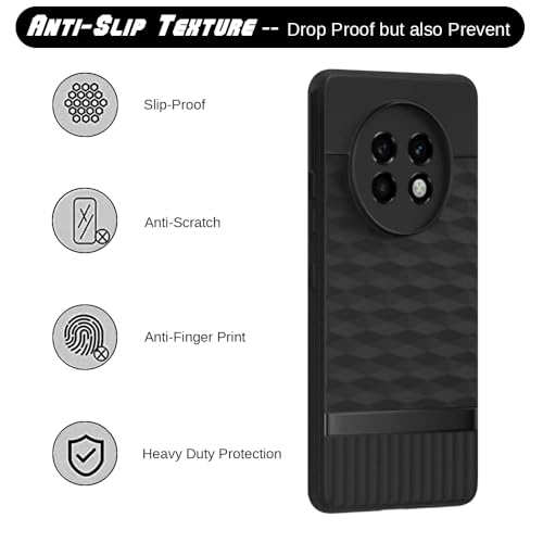 Image of Shockproof Case for Realme 13 Plus 5G / P1 Speed 5G | Full Camera Protection | TPU Flexible Back Cover for Realme 13 Plus 5G / P1 Speed 5G (Matte Black)