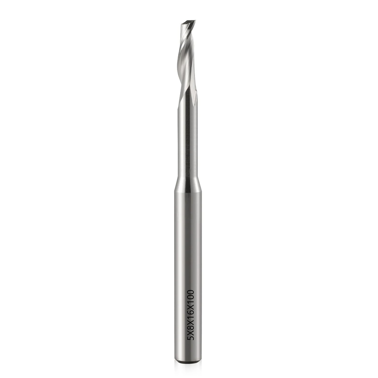 Maxtonser Steel Single Flute Spirals End Mill Accuracy Router Bit For Aluminum and Metal Cutting Milling Cutter Tool 8mm Shanks