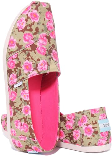 Image of TOMS Women's Alpargata Espadrille Loafer Flat, Cedar Green, 8