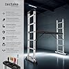 tectake® Échelle Multifonction 3 en 1 Échafaudage Roulant en Acier Platefor... #1