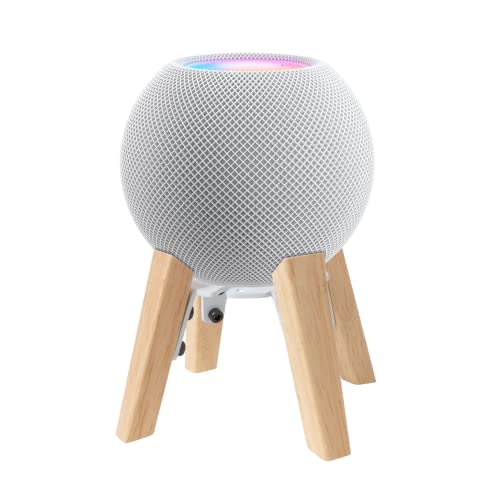 shinar Speaker Spikes Soportes de Altavoz compatibles con Soportes de Altavoz-HomePod Mini Soporte de Escritorio Ajustable (HomePod Mini Blanco)