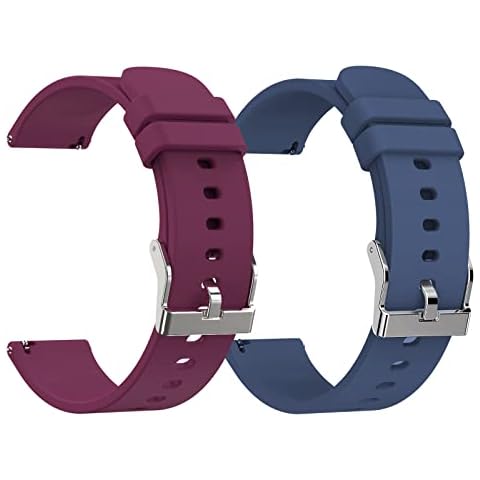 woednx 20mm Soft Silicone Smart Watch Band Cover