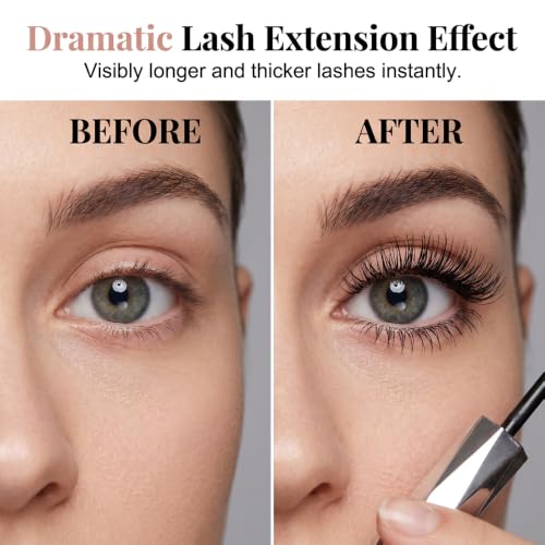 Image of Metal Wand Diamond Mascara, Waterproof Long Lasting Lash Makeup for Voluminous Eyelashes, 1