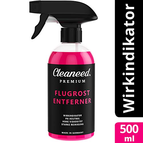 Cleaneed Eliminador de xido prmium [fabricado en Alemania]  Con indicador de efecto, extra fuerte sin residuos en el coche  adecuado para todas las pinturas y colores  Limpiador de barniz suave