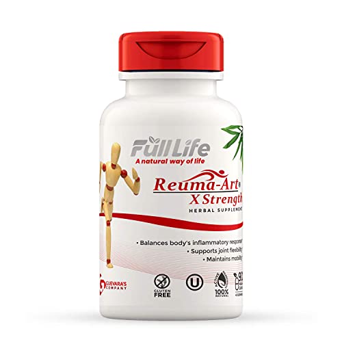 Full Life Reuma Art X Strength – 400 mg Herbal Supplements - Providing Strength and Relief – Supports Joint Pain – 90 Veggie Capsules