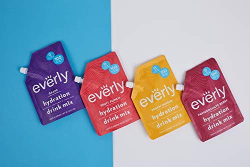 Everly Hydration - Drink Mix Powder, Sugar Free, Natural Sweeteners (Stevia & Organic Erythritol), No Calories, Keto Diet, Water Flavoring and Water Enhancer – Pouch, 30 servings (5 Pack)