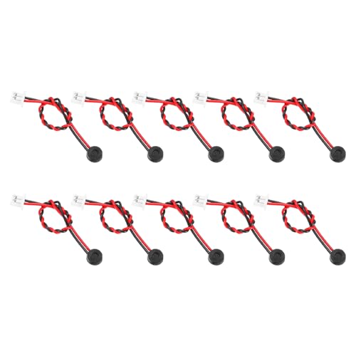 QUARKZMAN 10 Stück 4 x 1.5mm Elektretmikrofon Kleine Lautsprecher Mit 60mm Anschlussdraht Für Mini Lautsprecher DVD EVD Multimedia Mobile Tragbare Werbemaschine