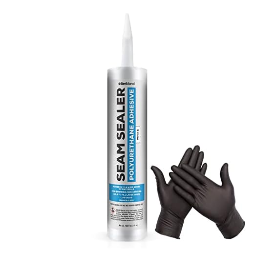 Polyurethane Seam Sealer Automotive Compound Kit - Durable & Flexible Auto Body Filler - Seam & Joint Compound for Bare, Primed or Painted Surfaces - Automotive Seam Sealer White - RV Roof Sealant