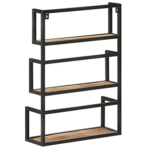 Étagère murale bois de manguier 60 cm pour optimiser les petits espaces vides