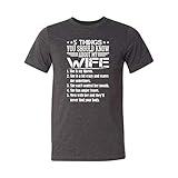 Funny Husband T-Shirt, Funny Gift For Husband, 5 Things You Should Know About My Wife T-Shirt, Best Husband Tee, Sarcastic Husband Tee