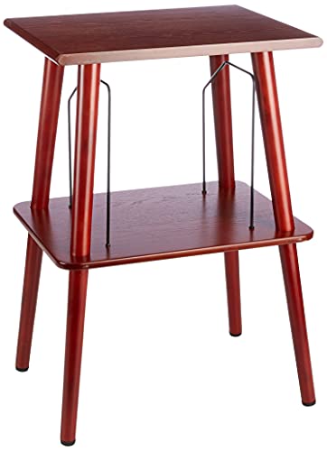 GPO Canterbury Soporte de Mesa de Madera Retro con Almacenamiento para vinilos (alberga 60-70 álbumes)