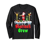 Este disfraz de clarinete con clarinete con clarinete que lleva el clarinete y el arte de nieve es una gran idea para los amantes del clarinete, jugadores, fanáticos, músicos que aman el clarinete de Navidad, el pijama de clarinete de Papá Noel en las vacaciones de invierno.