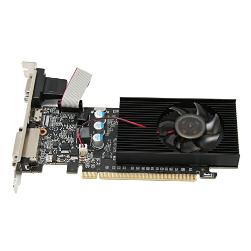 Image of Elprico GT610 1GB Graphics Card 810MHz 1000MHz 2560X1600 Computer Graphics Card High Definition Multimedia Interface VGA DVI PC Graphics Card for HD Video Office (GT610 1GD3 64BIT)