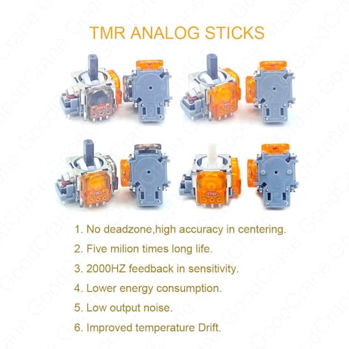 Image of Ginfull 120GF Electromagnetic Resistance TMR Hall effect Joysticks for PS5 controller (First time in India)
