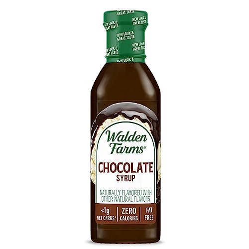 Walden Farms Chocolate Syrup – Perfect for Coffee, Desserts, Ice Cream – Zero Calorie, Sugar-Free, Low Carb, Keto-Friendly, Gluten-Free, Vegan – 12 oz Bottle