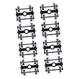 ORFOFE 8 Pièces de Train avec Essieux Lisses Accessoires pour Modèles Ferroviaires Compatible pour Projets DIY et Affichages Statiques ou Dynamiques