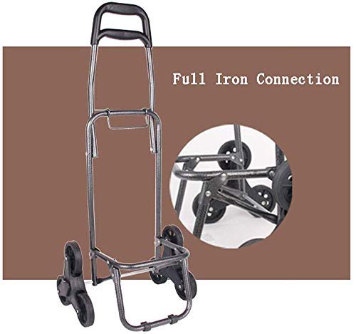 DEE Multifunktions-Einkaufstrolley zum Klettern, Einkaufen, dickes Stahlrohr, Lagerung, Handkarre, rot, 90 cm – Bild 5