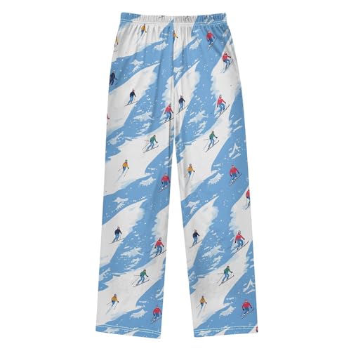 Pajama Pants Skiers Snow Long Sleep Pants Lounge Bottoms2