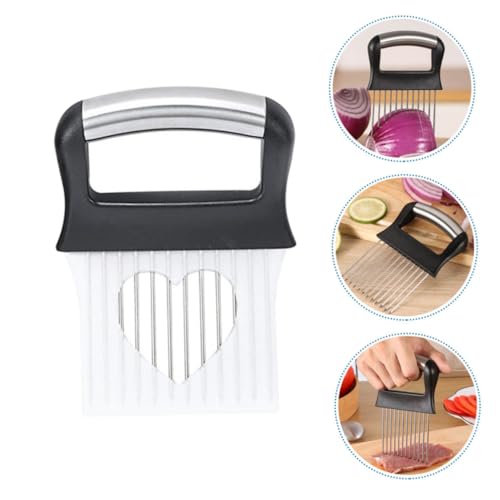 Sujeta cebolla de acero inoxidable UKCOCO para cortar miniatura 5