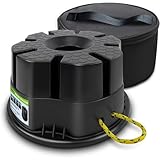 Niteguy Trailer Jack Block with Bag RV Jack Blocks Jackstands Blocks for Travel Trailer Heavy Duty Utility Stand Blocks for Tongue, Post, Foot, Fifth Wheels,1-Pack