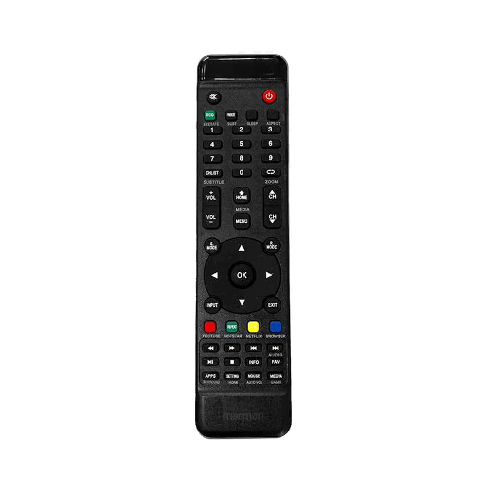 marman® Compatible with Intex TV Remote Control Original Model SH3204 SH4004 Suitable for LED LCD Tv Non Voice Command - Match Remote Key by Key with Existing Remote Control-image-14