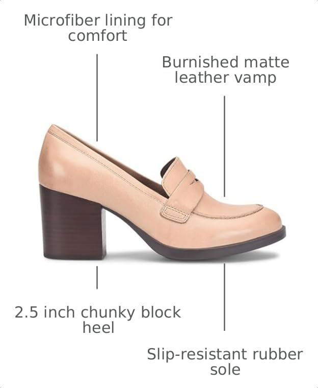Image of SHODENSE Women Vintage Chunky Heel Loafers Pumps Platform Round Closed Toe Oxford Shoes Burnished Patent Matte Suede Slip On Dress Loafer Block Stacked Heels Office Formal Work Business 4-11 M US