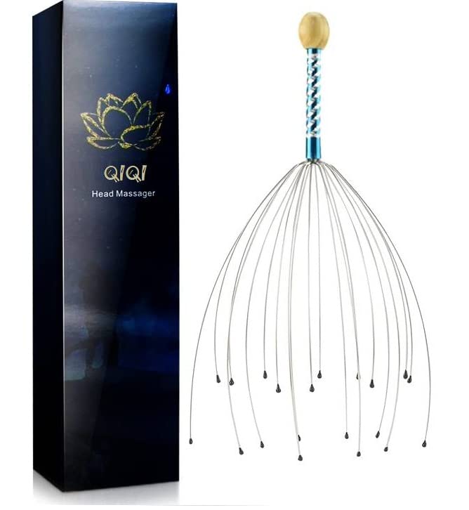 QIQI® Head massager Scalp Scratcher 12 Finger Body Relaxing Hair Massage Hand Scalp Massager Hand Held Scalp Pain Relief And Hair Growth Neck Massage Octopus Scalp Pointer (B0B66Z8Q1P) Amazon Price History, Amazon Price Tracker