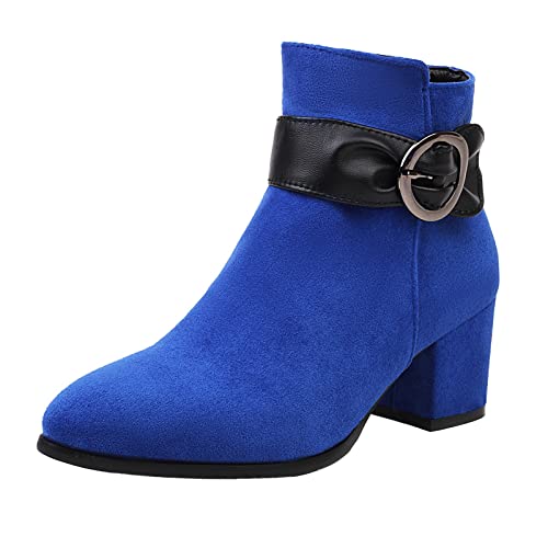 Bottes hautes femme Shark Boots à talon épais et fermeture éclair latérale