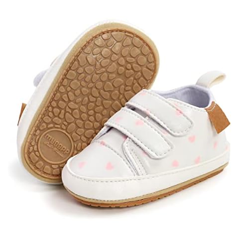Baby Boys Girls Shoes Non-Slip Rubber Sole High-Top PU Leather Sneakers Infant First Walking Shoes Toddler Crib Shoes Newborn Loafers Flats. Cover