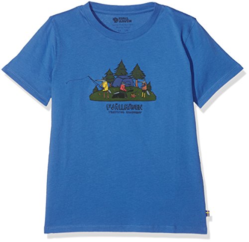 Preisvergleich Produktbild FJÄLLRÄVEN Kinder Camping Foxes T-Shirt, UN Blue, 146