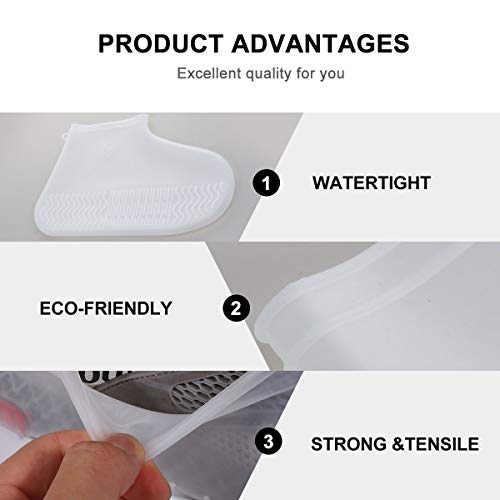 PIXNOR 2 Pcs Capa de Sapatos de Silicone Capa de Chuva Protetor de Sapato Impermeável Botas Botas pa