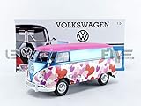  Motormax Volkswagen T1 Rose Love 1/24