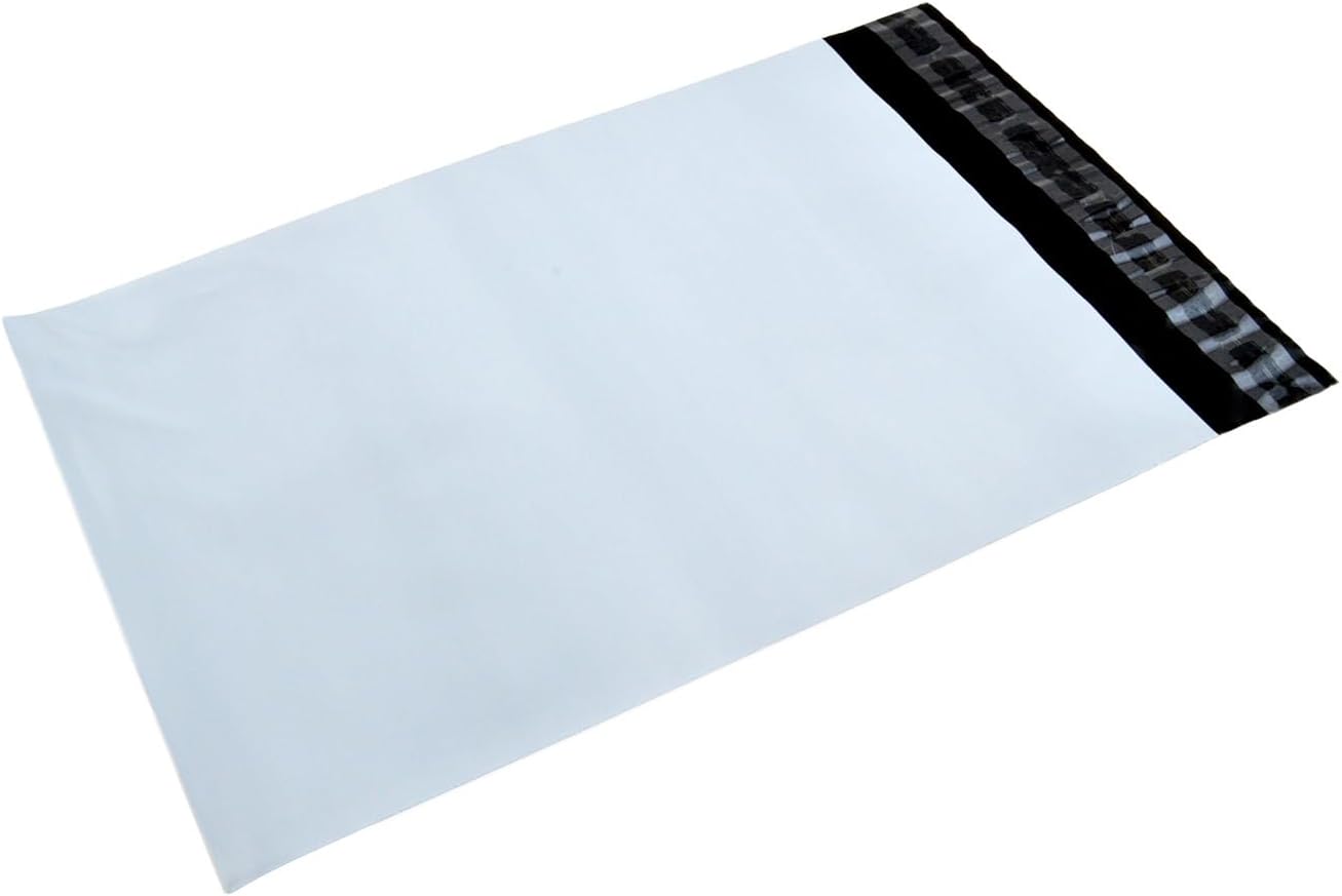 HouseLabels 7.5x10.5 Inch (Size #2) 500 Pcs Strong Poly Mailers Shipping Envelopes with Thick Self-sealing Adhesive, Waterproof and Tear Proof Multipurpose Envelopes, Keeps Items Safe & Protected