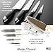 Agilux Blade Guard Knife Blade Protector Made in USA Safe Storage and Transport for Kitchen Knives, Dishwasher Safe, Protects Edges in Drawers Travel Camping RV Grey (4in)
