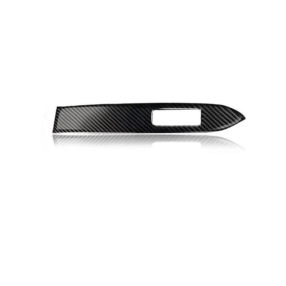Interior Wrap Film Carbon Fiber Car Dashboard Decoration Strip Sticker Passenger Seat Side for Mustang 2015-2022 LHD RHD(RHD)